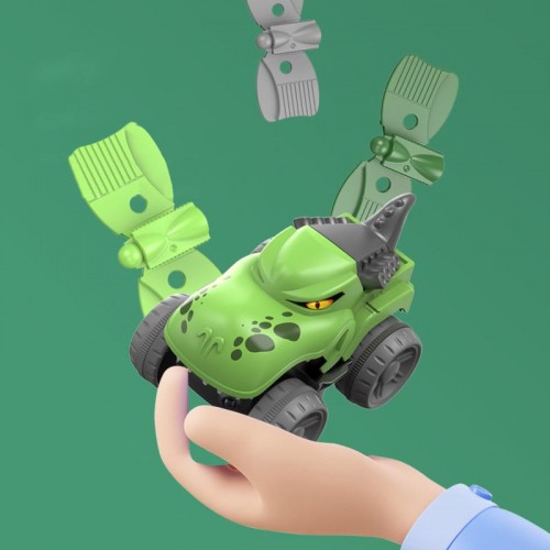 Інтерактивний трек з інерційною машинкою SHT 5510-7 Dino Trak (92pcs/1CAR) Green