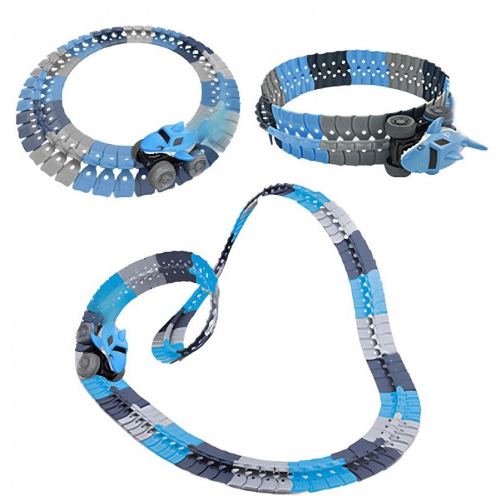 Shark Inert Интерактивный трек с инерционной машинкой SHT 5510-3 Shark Trak (92pcs ...