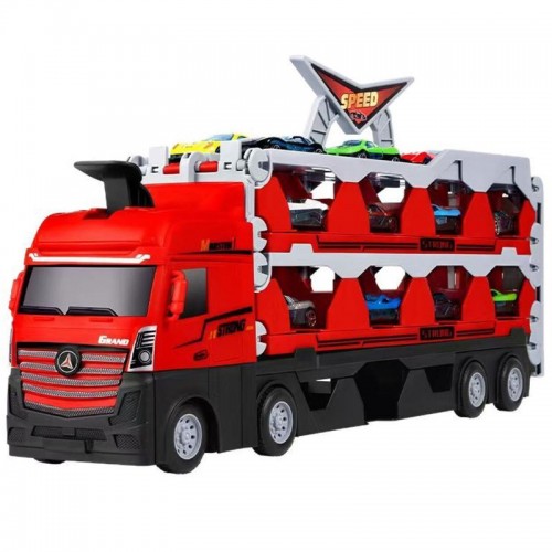 Ігровий набір-вантажівка SHT D663-T202 Catapult Truck + 8 small car Colorful