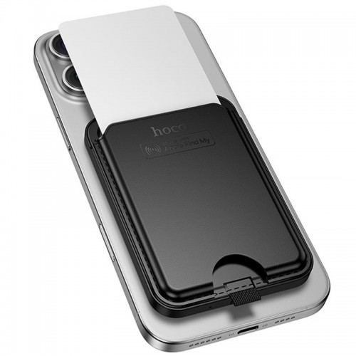 Кардхолдер магнитный Hoco E91I Tiger с трекером 120 mAh Black