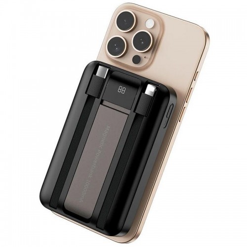 Power Bank WIWU Wi-P061 22.5W+PD20W з БЗП+iWatch with cable 10000 mAh Black