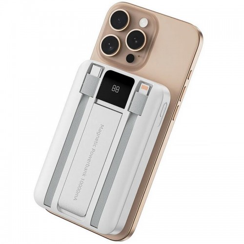 Power Bank WIWU Wi-P061 22.5W+PD20W з БЗП+iWatch with cable 10000 mAh White