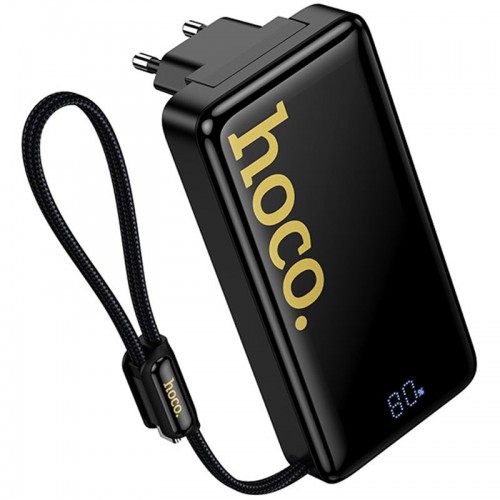 Power Bank Hoco Q45 Worrier 22.5W+PD20W with cable 10000 mAh Black