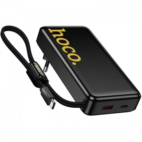 Power Bank Hoco Q45 Worrier 22.5W+PD20W with cable 10000 mAh Black