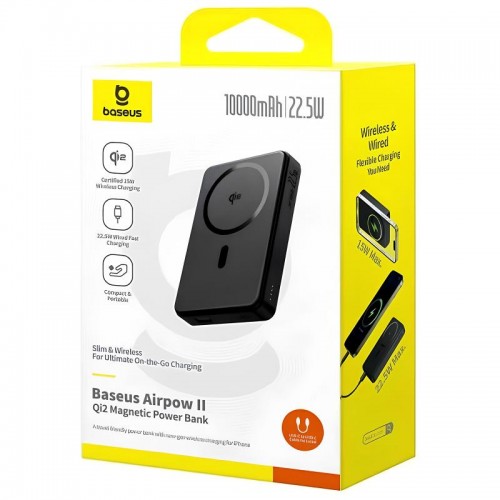 Power Bank Baseus EnerFill FM11 Ultra-Mini 22.5W з БЗП 10000mAh (P1008210E123) Black