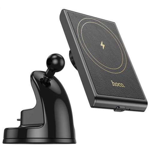 Автодержатель с БЗУ Hoco HW20 Precious (center console) Black