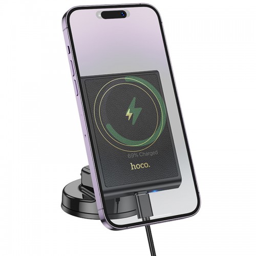 Автодержатель с БЗУ Hoco HW20 Precious (center console) Black