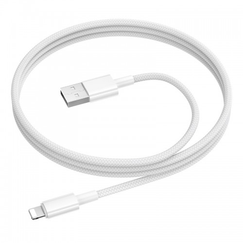 Дата кабель Borofone BX117 Source USB to Lightning 2.4A (1m) White