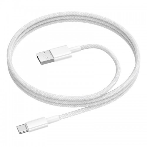 Дата кабель Borofone BX117 Source USB to Type-C 3A (1m) White