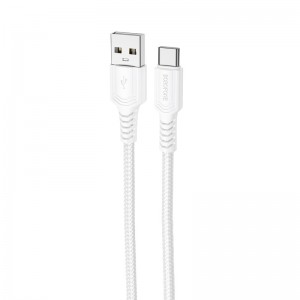 Дата кабель Borofone BX116 Certain USB to Type-C 3A (1m) White