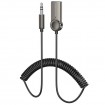 Bluetooth аудіо ресивер Borofone BC56 Peaceful (AUX 3.5mm+USB-A) Metal gray