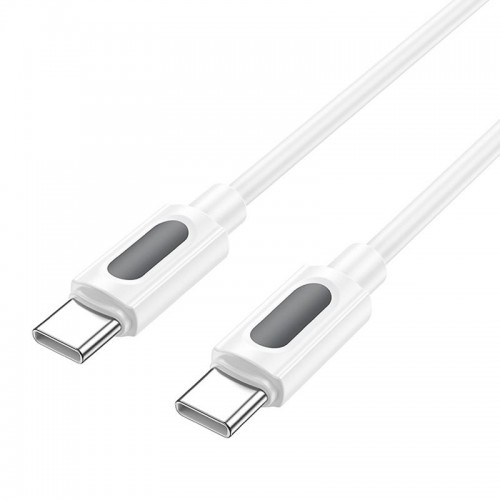 Дата кабель Borofone BX114 Structure Type-C to Type-C 60W (1m) White