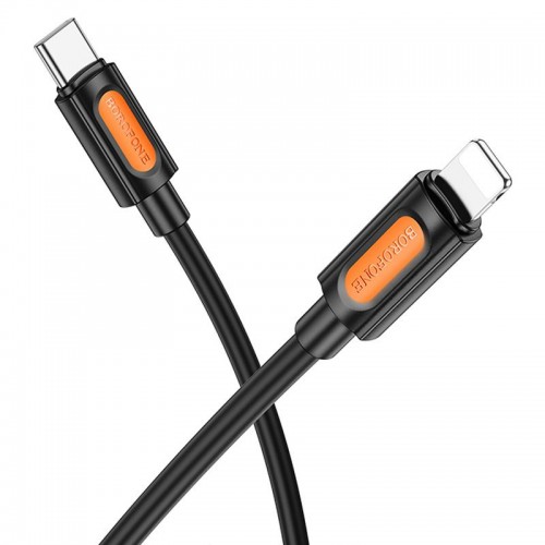 Дата кабель Borofone BX114 Structure Type-C to Lightning 27W (1m) Black