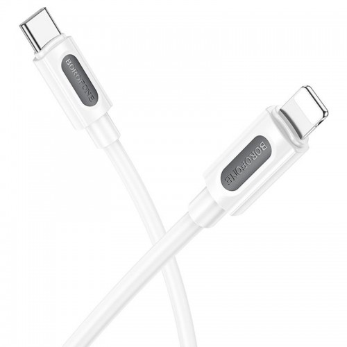 Дата кабель Borofone BX114 Structure Type-C to Lightning 27W (1m) White