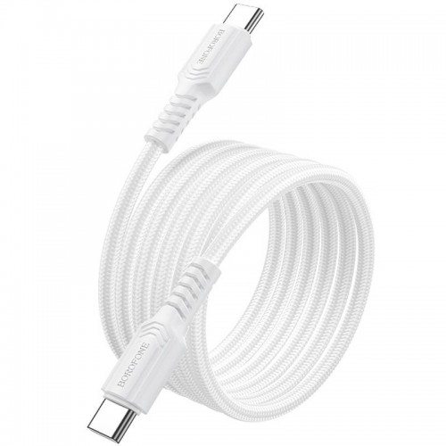 Дата кабель Borofone BX116 Certain Type-C to Type-C 60W (1m) White