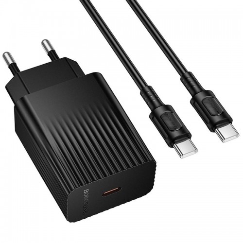 МЗП Borofone BAS73A Source PD20W (1USB-C) + кабель Type-C to Type-C Black