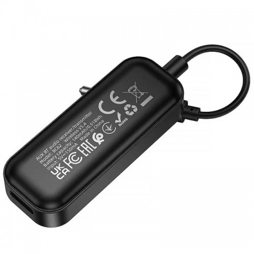 Bluetooth аудио ресивер/трансмиттер Borofone BC62 Walker (AUX 3.5mm) Black star