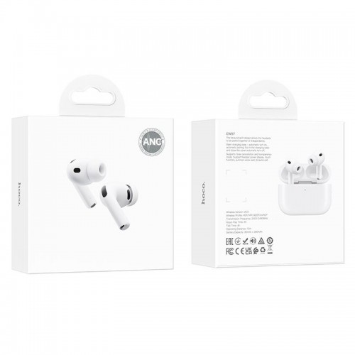 Бездротові TWS навушники Hoco EW97 ANC White