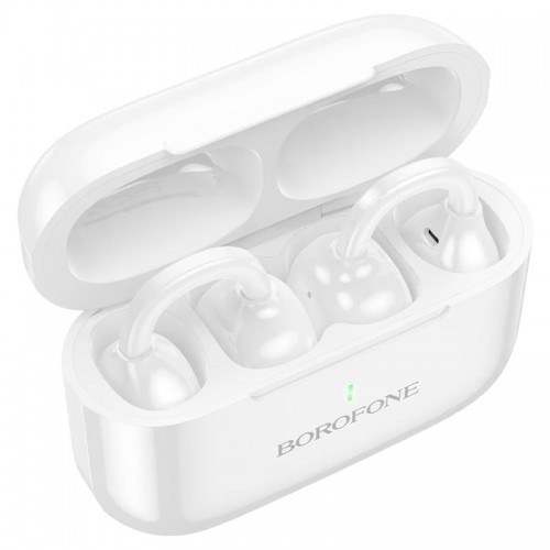 Бездротові TWS навушники Borofone BW95 Cancion clip-on White