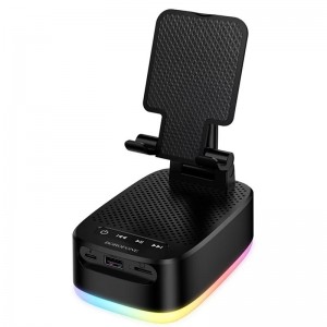 Bluetooth Колонка Borofone BR200 Marea + Power Bank 1500mAh + держатель Black