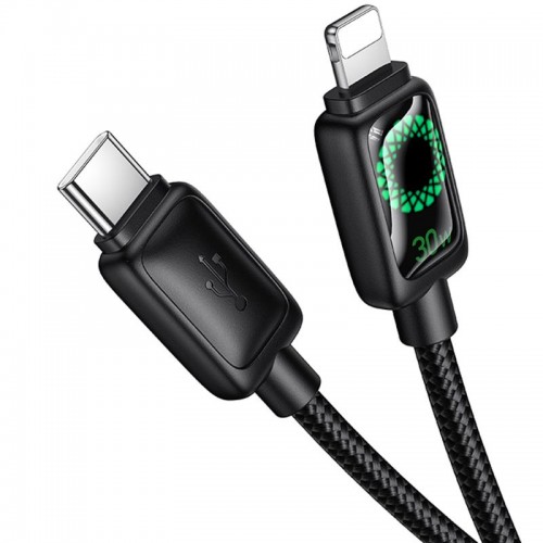 Дата кабель Hoco U146 Mundo Type-C to Lightning 30W (1.2m) Black