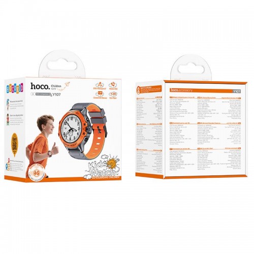 Дитячий cмарт-годинник Hoco Y107 4G with call function Orange