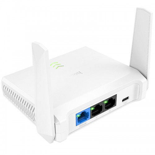 Маршрутизатор (роутер) Hoco HI36 WiFi4 600Mbs White