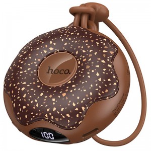 Портативный обогреватель для рук Hoco J168 Donut double-sided 2500 mAh Brown