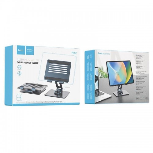 Подставка настольная Hoco PH52 Might metal rotating Metal gray