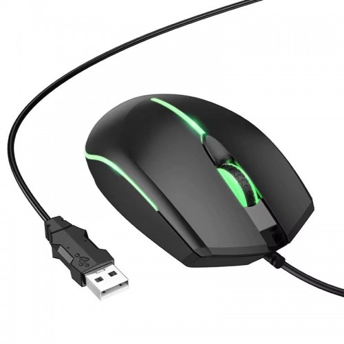 Проводная мышь Hoco GM37 Wonderful Gaming Luminous Black