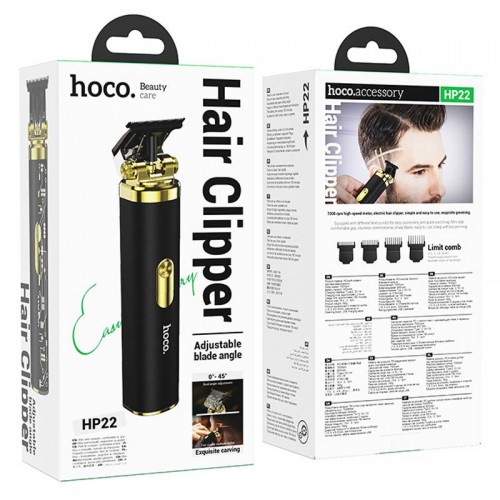 Машинка для стрижки волосся Hoco HP22 Retro engraving Black