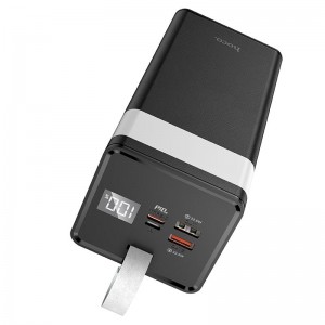 Портативное ЗУ с быстрой зарядкой Power Bank Hoco J86A Powermaster 22.5W 50000 mAh Черный