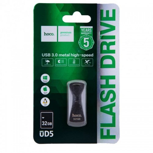 Флеш-накопитель Hoco UD5 USB 3.0 — 32GB Сірий