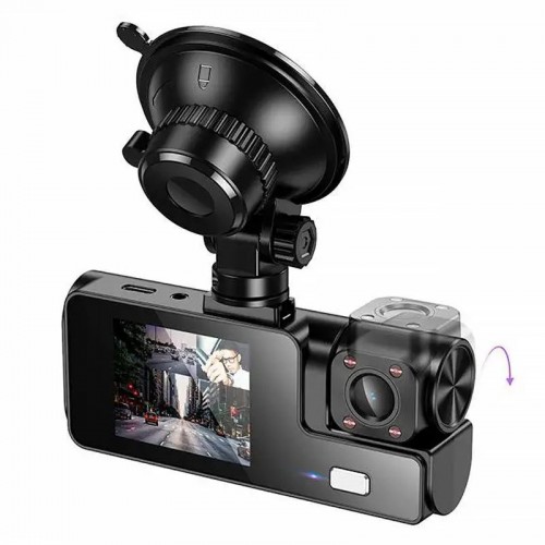 Відеореєстратор Hoco DI60 2-inch display with rear camera (1280+720P) Black