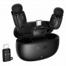 Петличний бездротовий мікрофон Hoco L19 Graceful dual-mic 2in1 (Lightning/Type-C) Black