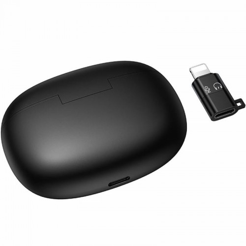 Петличный беспроводной микрофон Hoco L19 Graceful dual-mic 2in1 (Lightning/Type-C) Black