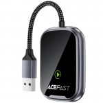 Адаптер Acefast QC1 car wireless CarPlay Gray