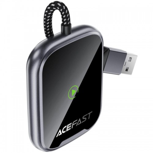 Адаптер Acefast QC1 car wireless CarPlay Gray