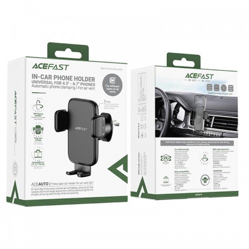 Автодержатель Acefast D27 Black