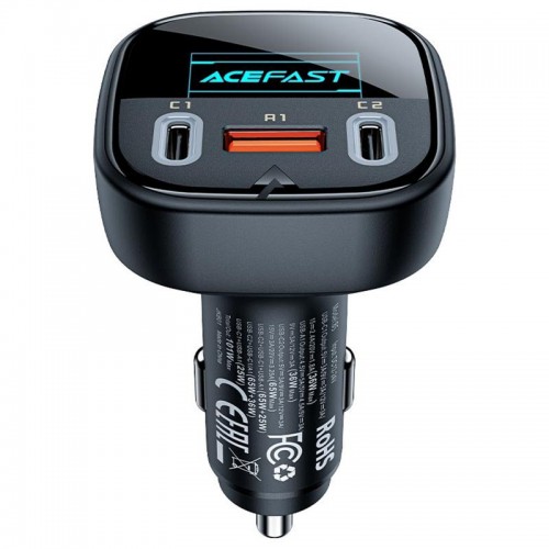 АЗП Acefast B5 PD36W+QC4.0 total 101W (1USB-A/2C) Black