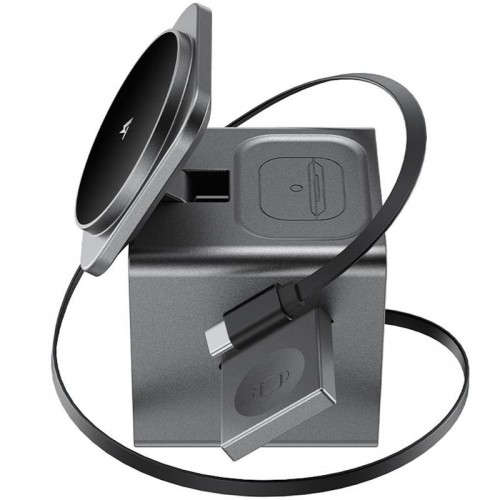 БЗП Acefast E34 desktop 3in1 15W Gray