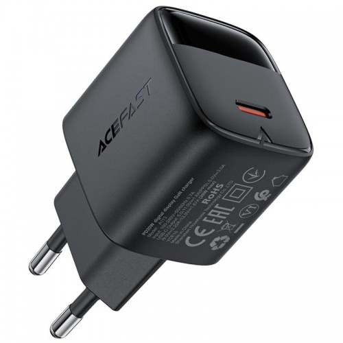 СЗУ Acefast A113 PD20W GaN (1USB-C) Black