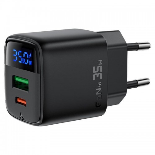 СЗУ Acefast A116 PD35W+QC3.0 GaN (1USB-A/1C) Black