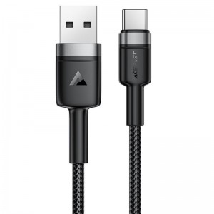 Дата кабель Acefast C22-04 USB to Type-C 60W (1.2m) Black