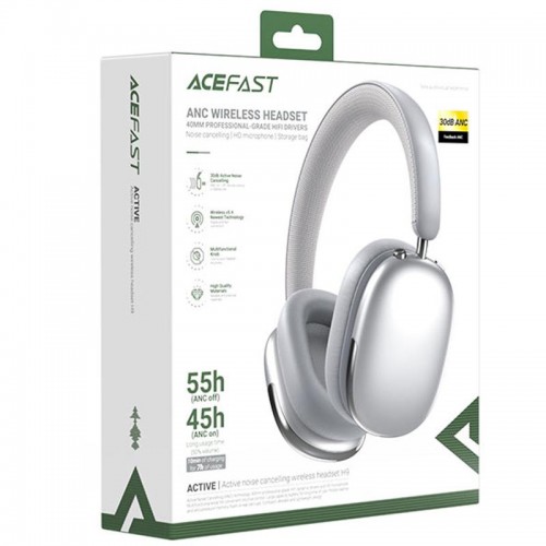 Накладні бездротові навушники Acefast H9 ANC Steel