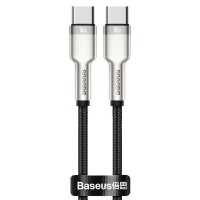 Дата кабель Baseus Cafule Series Metal Type-C to Type-C 100W (1m) (CATJK-C) Чорний