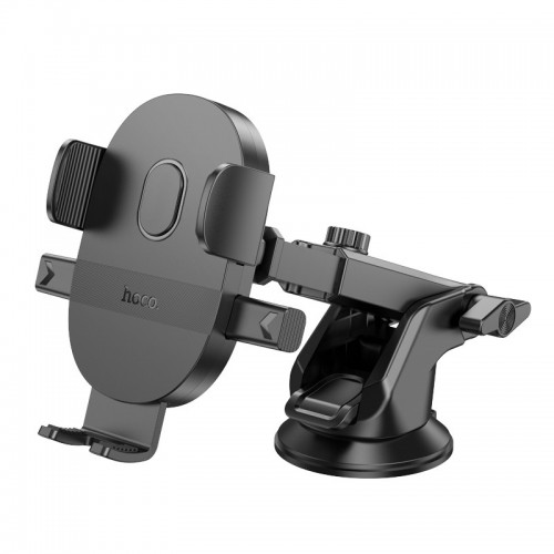 Автотримач Hoco H19 Mighty one-button (center console) Black