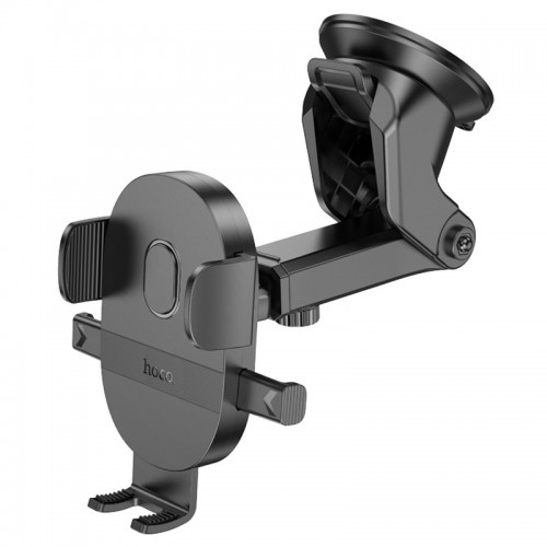 Автотримач Hoco H19 Mighty one-button (center console) Black