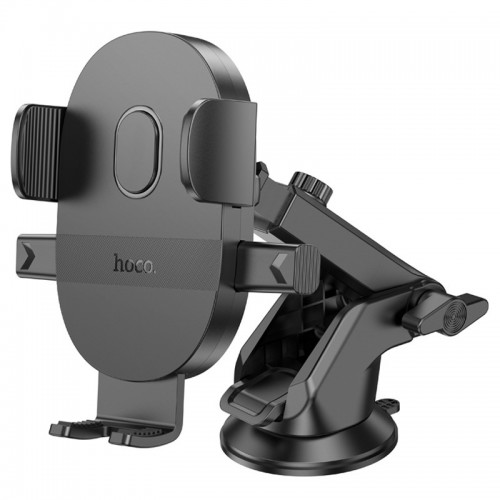 Автотримач Hoco H19 Mighty one-button (center console) Black