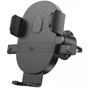 Автотримач Hoco H18 Mighty one-button (air outlet) Black